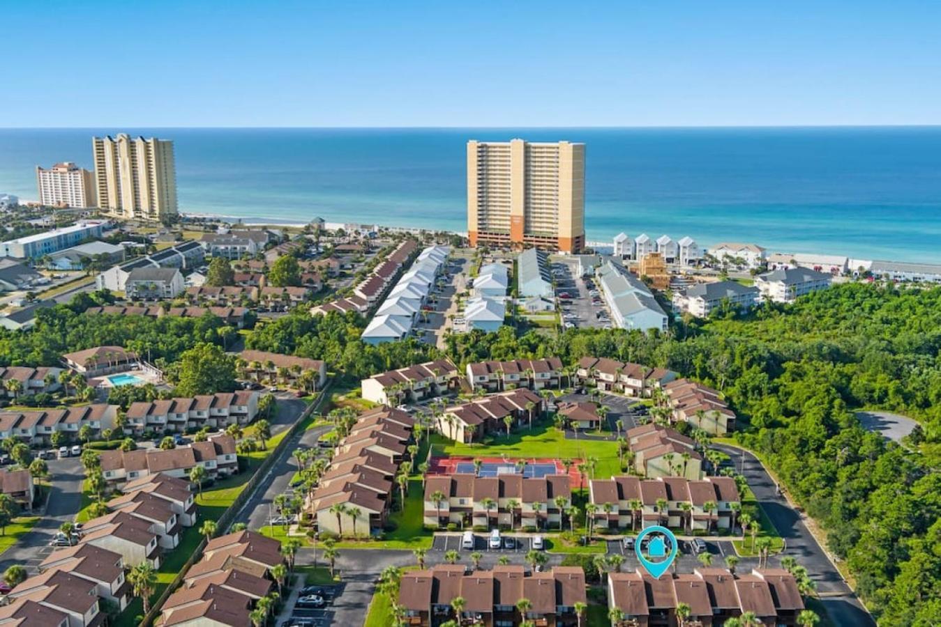 Experience Starlit Nights From Beach Happy'S Balcony Overlooking The Community Pool At Beachwalk Villa Panama City Beach Eksteriør bilde